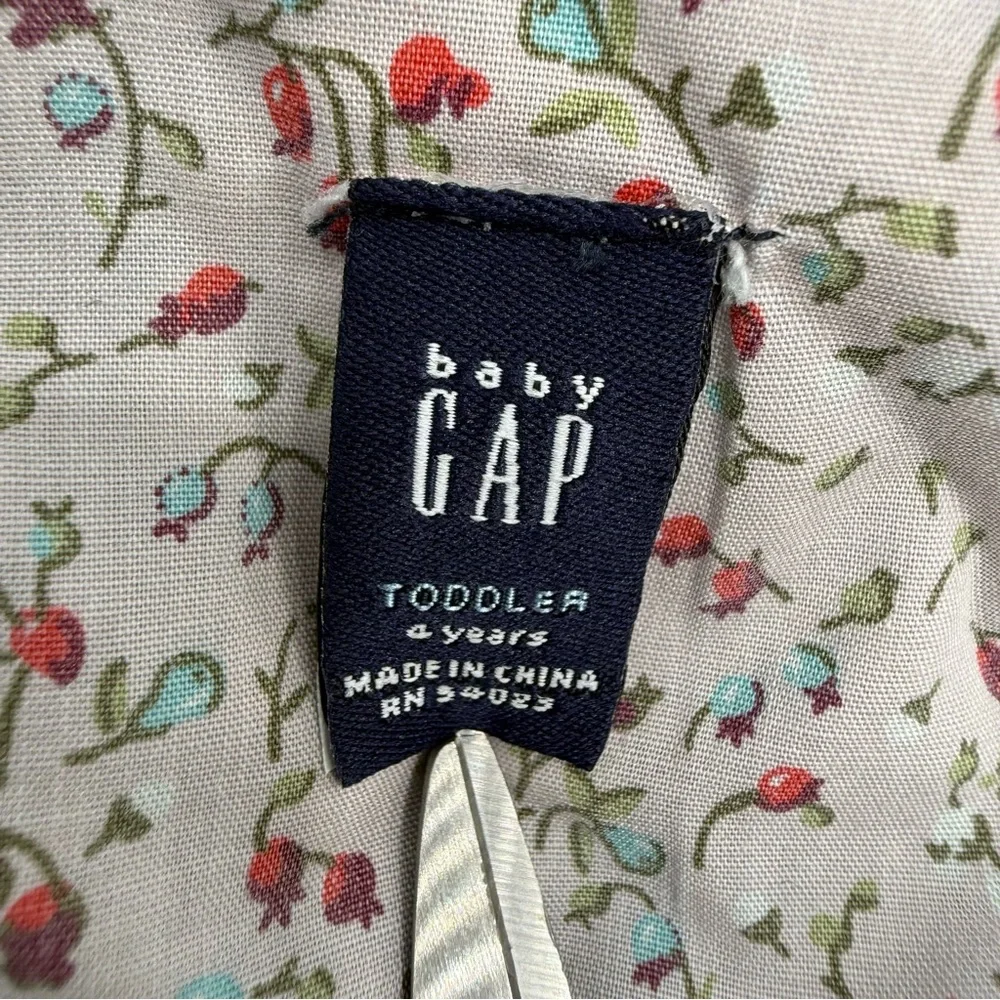 Baby GAP Blue Denim Kids Overalls Denim Dress, Size 4T Y2K Vintage